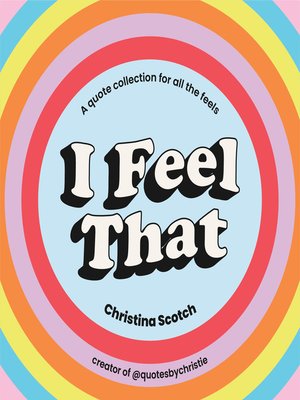 cover image of I Feel That